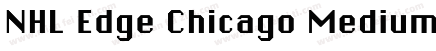 NHL Edge Chicago Medium字体转换